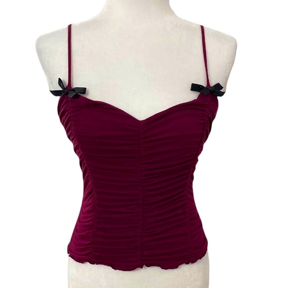 Vintage Betsey Johnson Ruched Cropped Cami - Picture 10 of 11